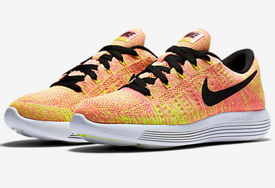 Womens Nike Lunarepic Low Flyknit Pink Fluorescent Yellow 36-39 France